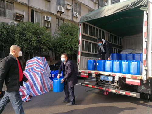 仙桃公司捐款捐物助力當(dāng)?shù)卣块T防控疫情