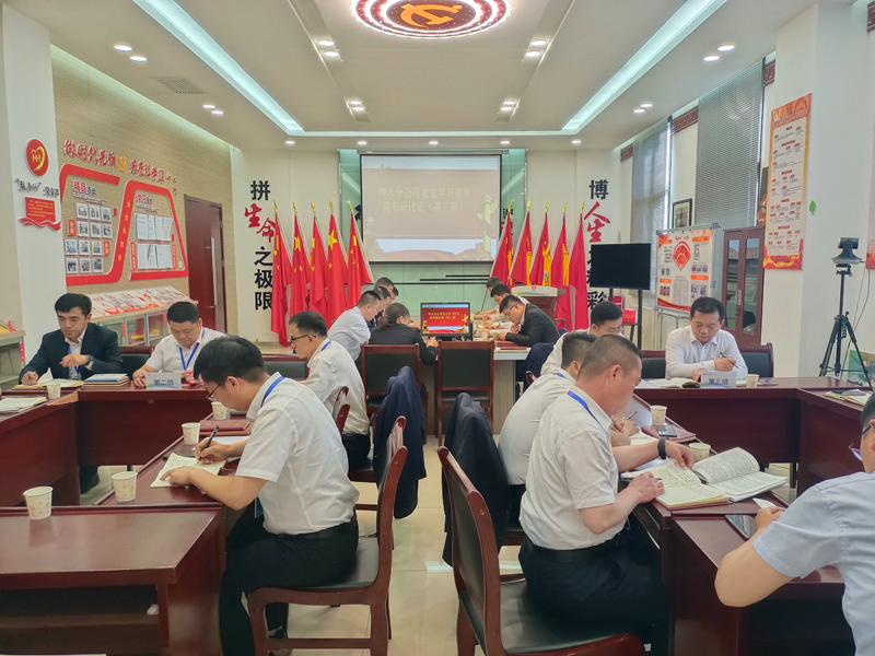 神木分公司舉辦黨史學習教育第三期讀書研討