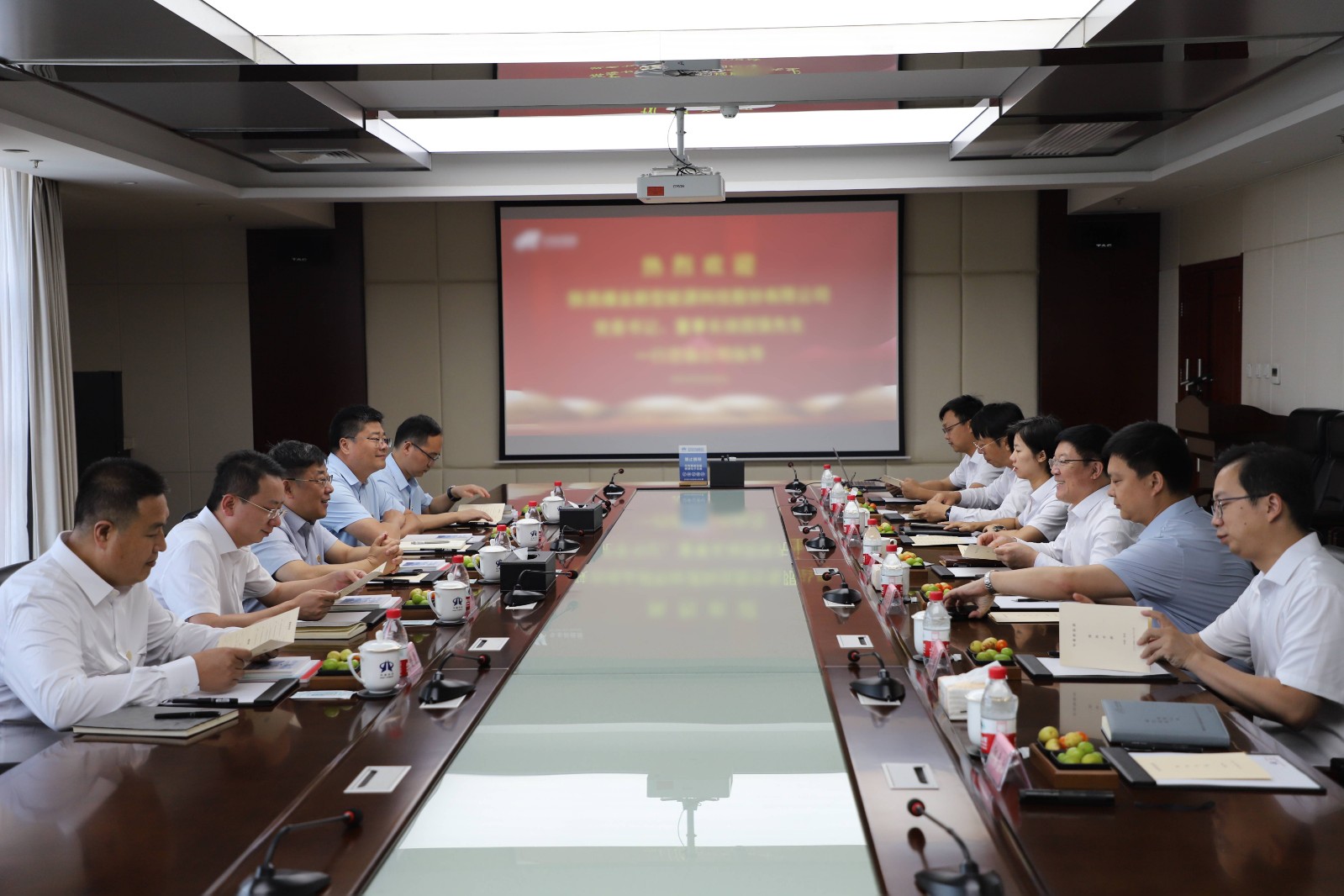 徐國強(qiáng)到陜西華秦新能源科技有限責(zé)任公司交流座談